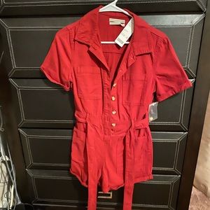 Urban outfitters red jump suit
